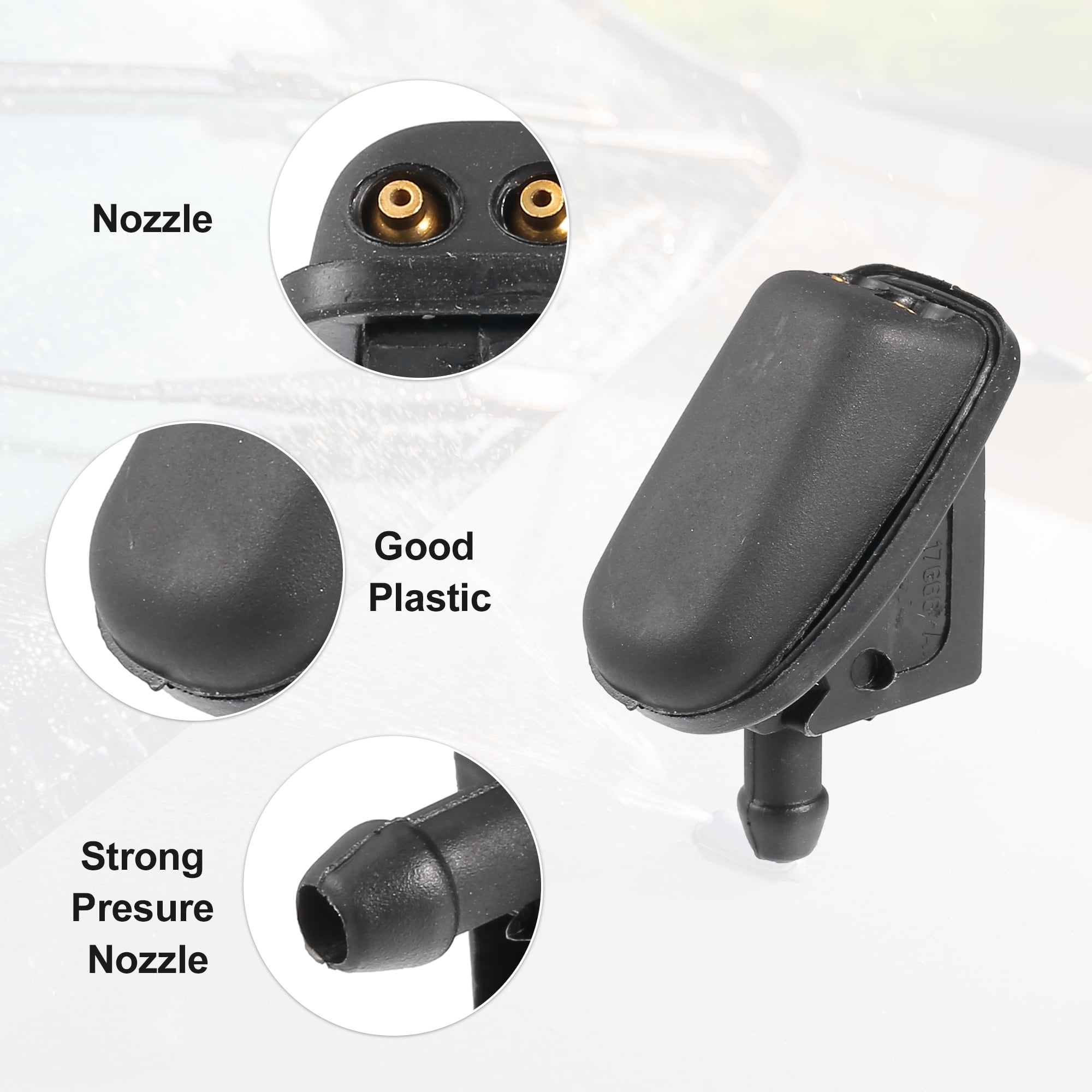 Unique Bargains Wiper Washer Nozzle for Mini Cooper Base S 1.6L L4 2002-2008
