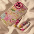 thumbnail image 4 of Casing For IPhone 13 Pro Max 12 11 Mini X Xs Xr 6 6s 7 8 Plus SE 2020 Cute Angel Eyes Cartoon Colorful Graffiti Girl Clear Shockproof Soft Phone Case STD 18, 4 of 4