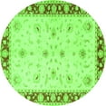 thumbnail image 1 of Ahgly Company Indoor Round Persian Green Traditional Area Rugs, 5' Round, 1 of 1