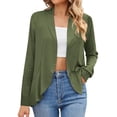 thumbnail image 1 of iHPH7 Cardigans pour Femmes Légers Cardigans d'Automne pour Femmes Tenues d'Automne pour Femmes Chandails à Manches Longues pour Femmes Cardigan Ample pour Femmes Cardigans Légers pour Femmes Vert P, 1 of 7