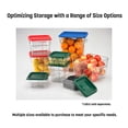 thumbnail image 3 of Carlisle 1195607 Squares 22-Quart Polycarbonate Food Storage Container - Clear, 3 of 5