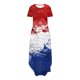 thumbnail image 4 of Vestidos de Verano de Mujer Casual Cuello Redondo Bolsillos de Manga Corta Impresión Vestido Largo, Vestido Ligero de Poliéster para Diario, Fiesta Y Primavera, 4 of 6