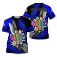 thumbnail image 5 of Personalized 3D BINGO Shirt with Name, Custom Bingo game Shirts for Team, Men Women unisex 3D shirt (Teal, 3XL), 5 of 11