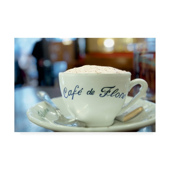Trademark Fine Art 'Cafe de Flore' Canvas Art by Alan Blaustei