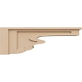 thumbnail image 3 of 5"W x 30"D x 10"H Thin Highland Rough Cedar Woodgrain TimberThane Corbel, Primed Tan, 3 of 6