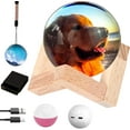 thumbnail image 1 of Memory Lamp Ball, Upgraded 2.7" Memory Sphere with 3D Electronic Display, Customized Gifts for Anniversary, Birthday, Wedding (Pink, Upgrade (Wi-Fi Connection)), 1 of 9