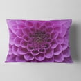thumbnail image 2 of Designart 12" x 20" Purple Polyester Throw Pillow, 2 of 5