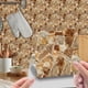 thumbnail image 4 of Azulejos autoadhesivos, 20 láminas, impermeables, para salpicaderos de cocina, adhesivos para azulejos, azulejos de suelo autoadhesivos, azulejos de pared de PVC, calcomanías para azulejos DIY., 4 of 5
