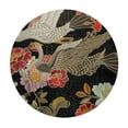 thumbnail image 4 of Orinice Birds and Flowers Round Table Cover Stain Resistant Washable for Indoor Outdoor Kitchen Dining Wedding Parties 100% Polyester Fiber 42-46, 4 of 8