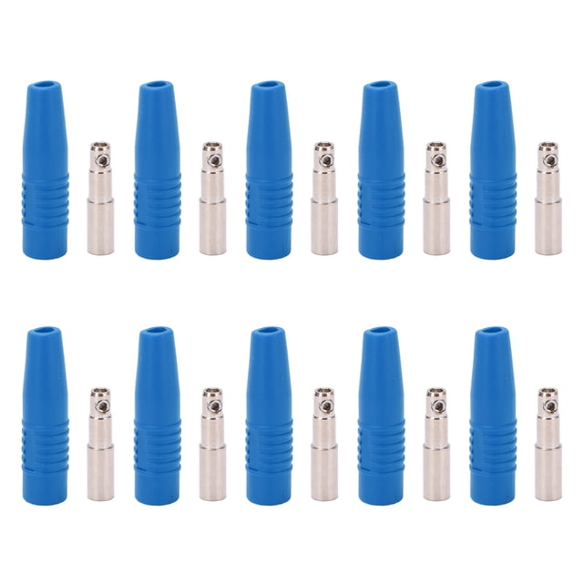 Conectores tipo banana tipo bala, conector tipo banana hembra de 4 mm, conector tipo banana hembra, conectores tipo banana chapados en oro, confiables y duraderos