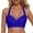 ZBBlue5, variant on Womens Swimsuits Solid Color Bandeau Bikini Sets For Women Top Strapless Top Swimwears Holiday Wear,Purple,Xl