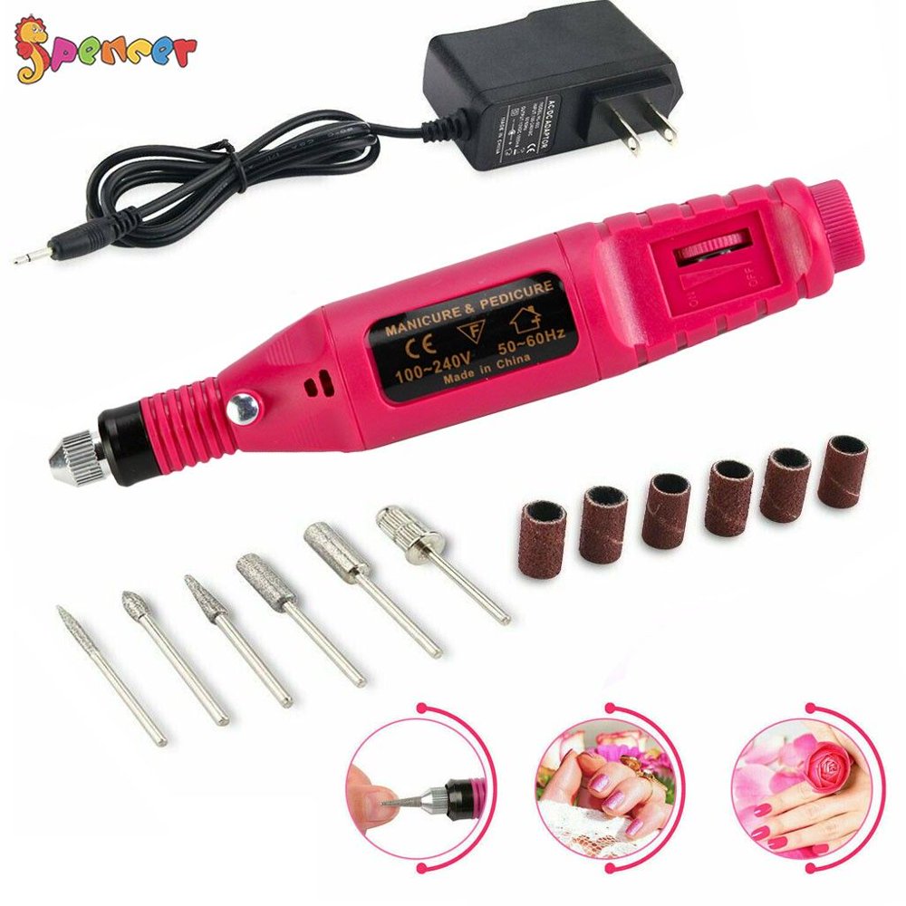 Spencer Electric Nail Drill Nail Filer Machine Manicure Pedicure Kit