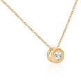 thumbnail image 2 of Pompeii 1/2ct Round Solitaire Bezel Diamond Pendant 14k Yellow Gold (G/H,I1), 2 of 5