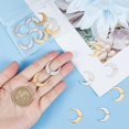 thumbnail image 4 of Crescent Moon Pendant Stainless Steel Moon Charm for DIY Jewelry Making and Crafting, 4 of 7