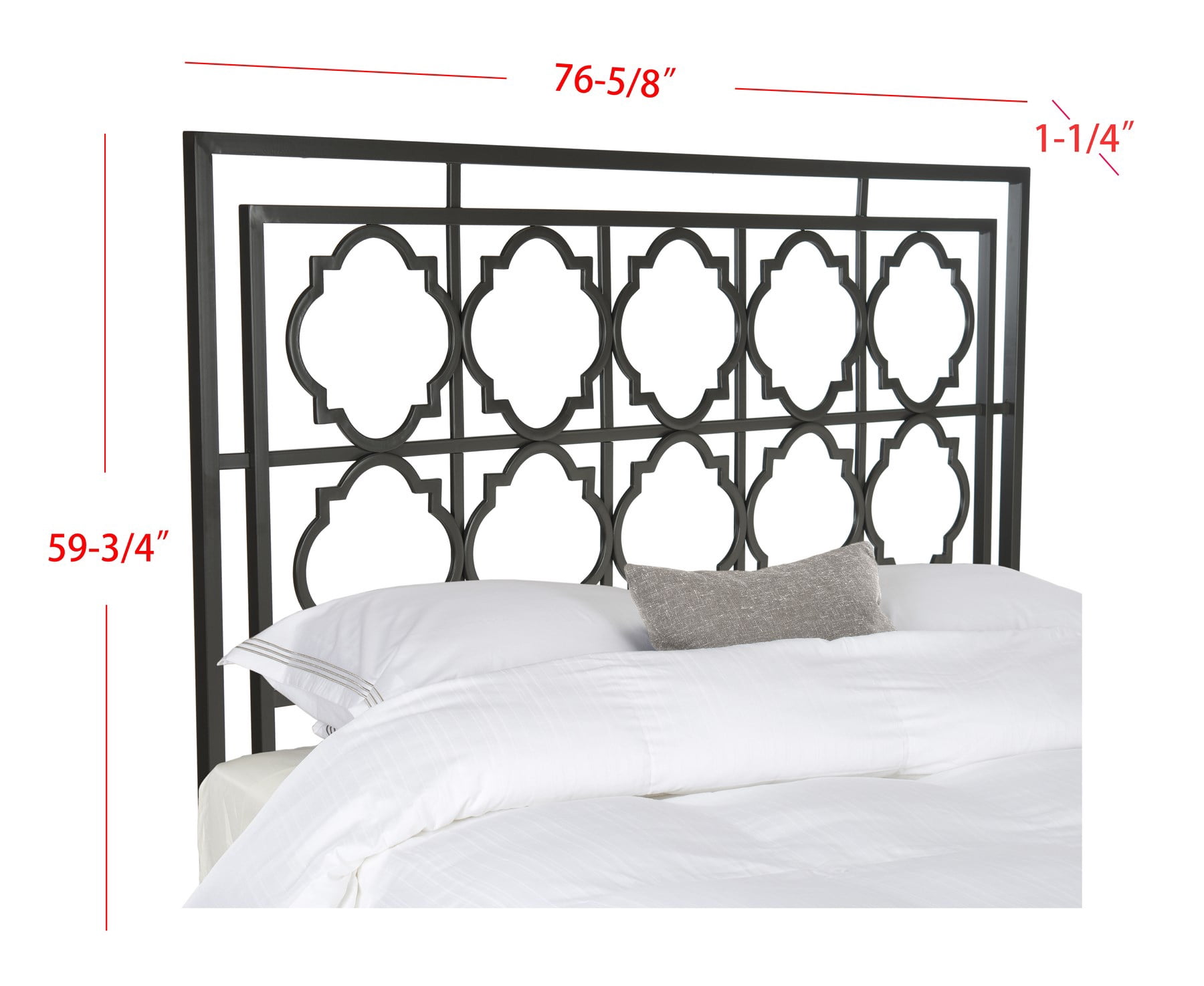 Safavieh Silva Geometric Glam Metal Headboard