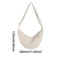 thumbnail image 2 of Yucurem Dumpling Bag Crossbody Bag Adjustable Strap Corduroy Shopping Bag (Beige) Fashion shoulder bag (Beige), 2 of 10