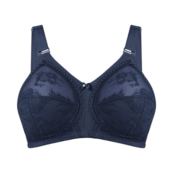 Afdoent Bras for Women Lace Adjustable Shoulder Strap Large Size Full Coverage Underwire Bra Breathable Lightweight