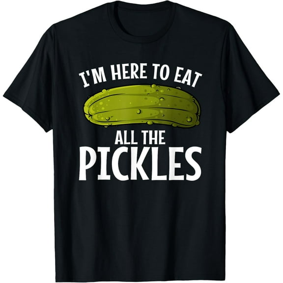 Best Pickle Design For Men Women Kids Cucumber Pickle Lover T-Shirt men and women can wear, black, white, gifts