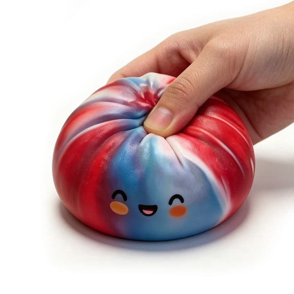 EGNMCR Stress Relief Toy;Puzzle Stress Relief Toy;Fidget Toy Dumpling Toys Gaint Dumpling Mystery Box Colorful Dumplings Stress Balls Toy Stocking Stuffers With Food Stretchy Desk Toy Squeeze Fun