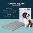 thumbnail image 4 of Pelzin Cybarmour Chew Proof Dog Crate Pad - Outdoor Indestructible Dog Bed - Tough - Potable - Machine Washable - Water & Dirt-Resistant - Large Breeds & Fits 42-Inch Crate - 41"x27", Limestone, 4 of 9