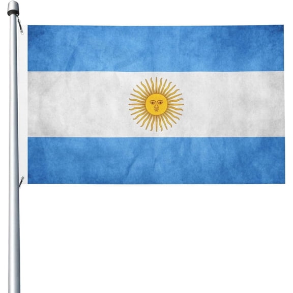 Argentina Flag 3x5 Outdoor Double Sided Flag Banner For Outside With 2 Brass Grommets Patio Lawn Decor Flags