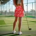 thumbnail image 4 of Uorisango Valentine's Day Heart Women's Active Performance Skort Soft Polyester Spandex Fabric Tennis Golf Skirts for Women with Shorts with Pockets Breathable Stretchy Daily Wear, 4 of 7