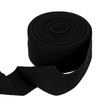 Uxcell Cotton Twill Tape Ribbon 2" 11 Yard Herringbone Webbing Tape, Black