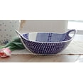thumbnail image 2 of Blue Rose Polish Pottery Zara Deep Bowl with Handles, 2 of 2