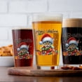 thumbnail image 4 of Merry Christmas Santa Devon Rex Scarf Twinkling Lights Xmas Holiday 16oz Pint Beer Glass Mug Cat Lover Kitten Owner Gifts Beer Glasses Cup - 00022, 4 of 5
