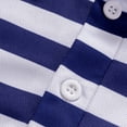 thumbnail image 4 of Blusa y camisa de manga larga con cuello vuelto para hombre, moda informal, botones, cuello vuelto, camisa de manga larga a rayas, abrigo de poliéster para hombre, 4 of 6