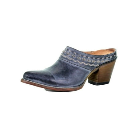 

Circle G Western Boots Womens Mule Stitch Detail 7 M Black Q5030