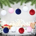 thumbnail image 3 of Zhourta 12PCS 3Inch Christmas Balls Set Velvet Christmas Decoration Hanging Pendant Christmas Tree Decoration, 3 of 9