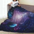 thumbnail image 6 of Fuzoiu Planets Stars And Galaxies1 Print Ultra-Soft Micro Fleece Blanket,All Seasons Flannel Throw, Lightweight Blanket for Bed, Sofa, Couch, Movie Night, Camping, and Travel-80"x60", 6 of 7