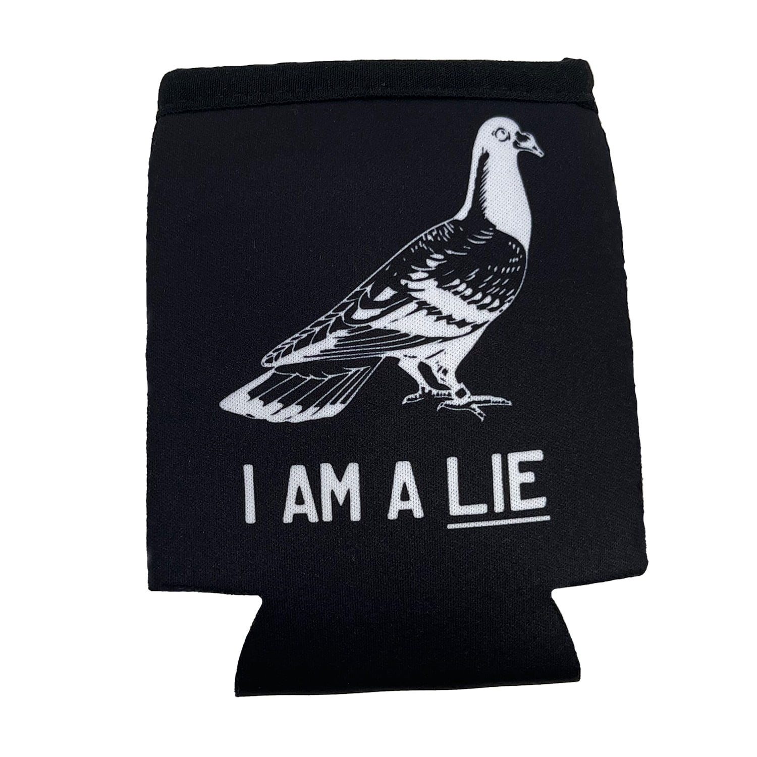 Birds Aren't Real Can Coolers Black 4 Pack BAR I Am A Lie