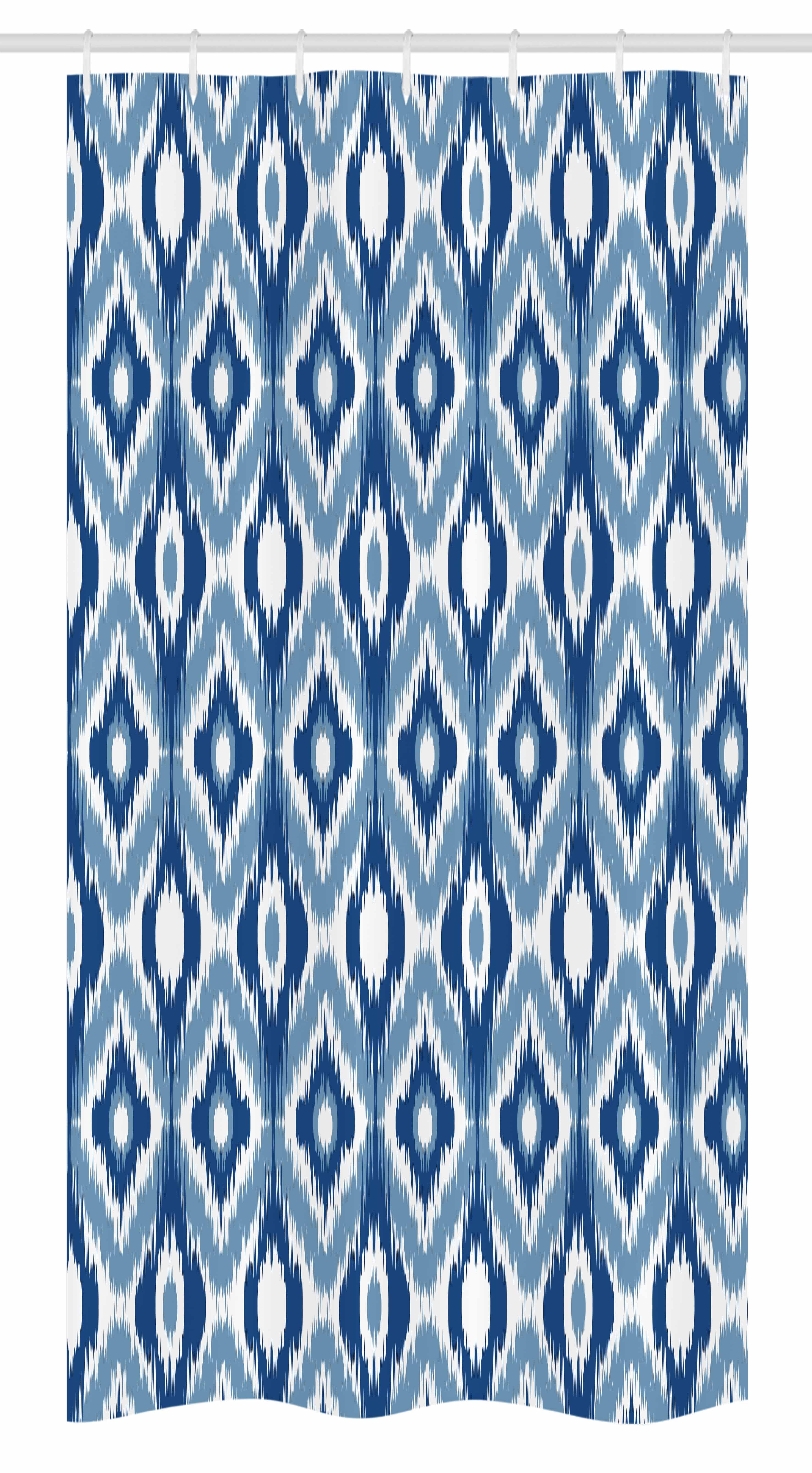 Ikat Stall Shower Curtain, Ethnic Ikat Design with Regular MultiShaft