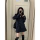 thumbnail image 4 of Traje de estilo preppy, chaqueta de traje de mujer, falda plisada de cintura alta de otoño, traje de dos piezas, 4 of 5