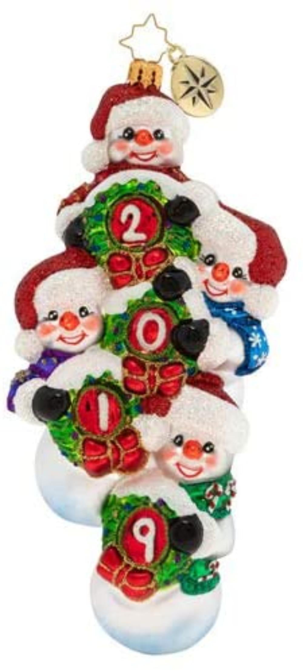Christopher Radko Hand-Crafted European Glass Christmas Decorative Ornament Time to Celebrate! 