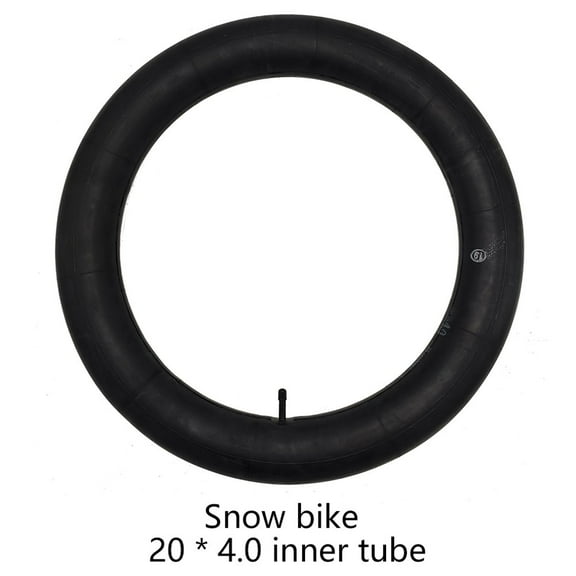 YAAQII for Snow Bicycle Inner Tube 20x4.0 Fat Bike Tire Tube Replacement for E-Bikes Wide Tires Mountain Bikes s for Durable Rubber Construction Black
