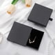 thumbnail image 4 of Juego de 2 cajas de regalo organizadoras cuadradas perfectas para pulseras, collares y aretes, cajas de joyería Kraft negras, 4 of 5