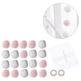 thumbnail image 1 of 2M Assorted Pom Poms Balls for DIY Creative Crafts Hanging Decorations (Pink White), 1 of 7