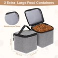 thumbnail image 2 of Mosiso Dog Travel Bag Backpack for Traveling Weekend Away, Airline-Approved Pet Accessories Organizer Backpack, Multi-Pockets Pet Supplies Storage Backpack with 2 Dog Food Baskets, Grey, 2 of 8
