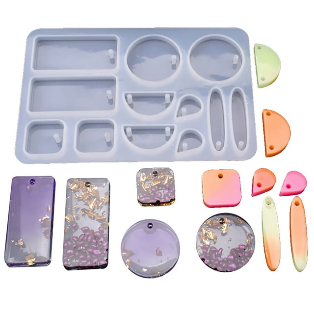 Earrings Casting Mold DIY Geometric Jewelry Silicone Mold Earrings Resin Mold