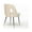 Beige, variant on Rhomtree Contemporary Metal Tufted Dining Side Chairs, Blue (Set of 2)
