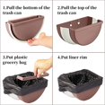 thumbnail image 4 of Hanging Kitchen Waste Bins | Over-Cabinet Garbage Holder | Foldable Trash Containers for Collecting Food Scraps, 4 of 4