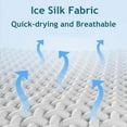 thumbnail image 3 of Unisex White Cooling Anti UV Ice Silk Compression Arm Sleeves for Teens and Adults 1 Pair, 3 of 4