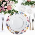 thumbnail image 4 of Ryvnso Easter Eggs Round Plate Mats Dining Table Placemat Set of 4 for Holiday Decoration, 4 of 7