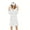 #0100-White, variant on Ailaofu Women Hooded Fleece Robe, Short Plush Robes for Womens With Hood Soft Warm Spa Bathrobe