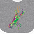 thumbnail image 4 of Inktastic Mardi Gras Crayfish Artsy Boys or Girls Baby Bib, 4 of 4