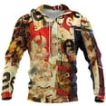 thumbnail image 3 of Men's Loose Printed Hooded Sweatshirt Men's Casual Fashion Sports Sweatshirt 5XL, 3 of 4