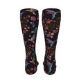 thumbnail image 6 of Pofeuu Humming Bird And Tropical Flowers Print Stockings, Adult Running Hiking Socks for Youth and Adult-One Size, 6 of 8